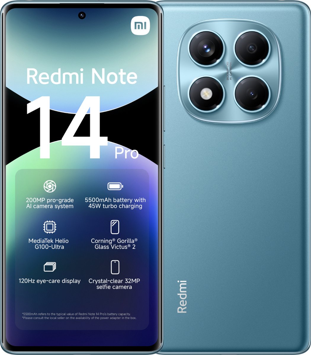 Xiaomi Redmi Note 14 Pro - 8GB/256GB - Ocean Blauw