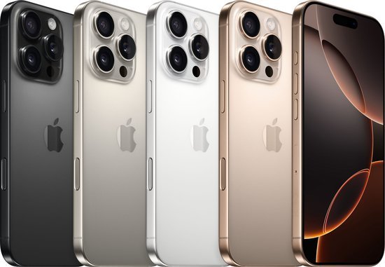 Apple iPhone 16 Pro - 128GB - Zwart Titanium - ION E - Commerce - Apple iPhone