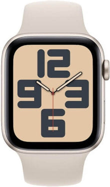 Apple Watch SE 2024 40mm Starlight Aluminium Case with Starlight Sport Band - M/L - ION eCommerce - Smartwatch