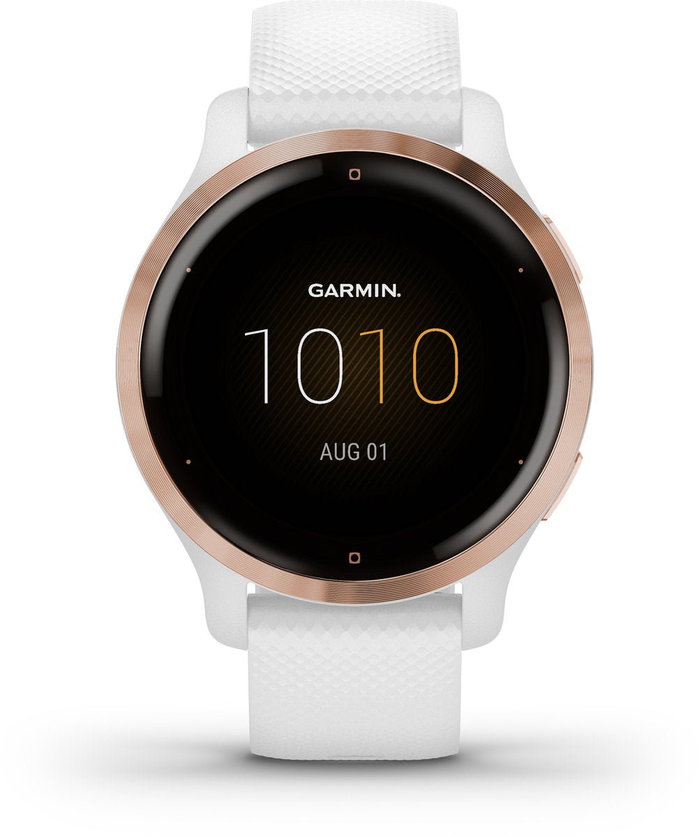 Garmin Venu 2s - Smartwatch voor dames met Stappenteller - 10 dagen batterij - 40 mm - Rose gold/Wit - ION eCommerce - 