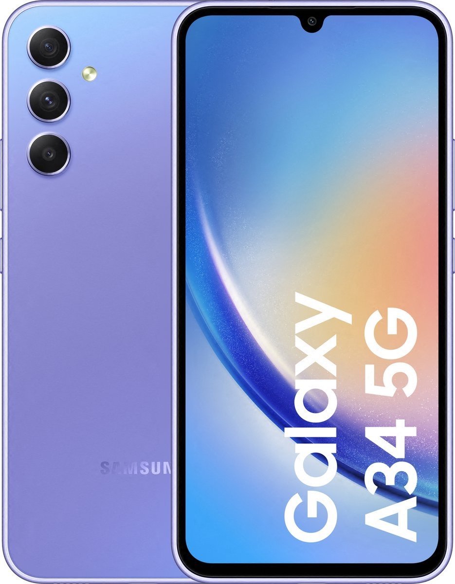 Samsung Galaxy A34 5G - 128GB - Awesome Violet - ION e - Commerce - Smartphone