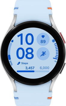 Samsung Galaxy Watch FE - 40mm - Silver (Met blauwe band) - ION eCommerce - Smartwatch