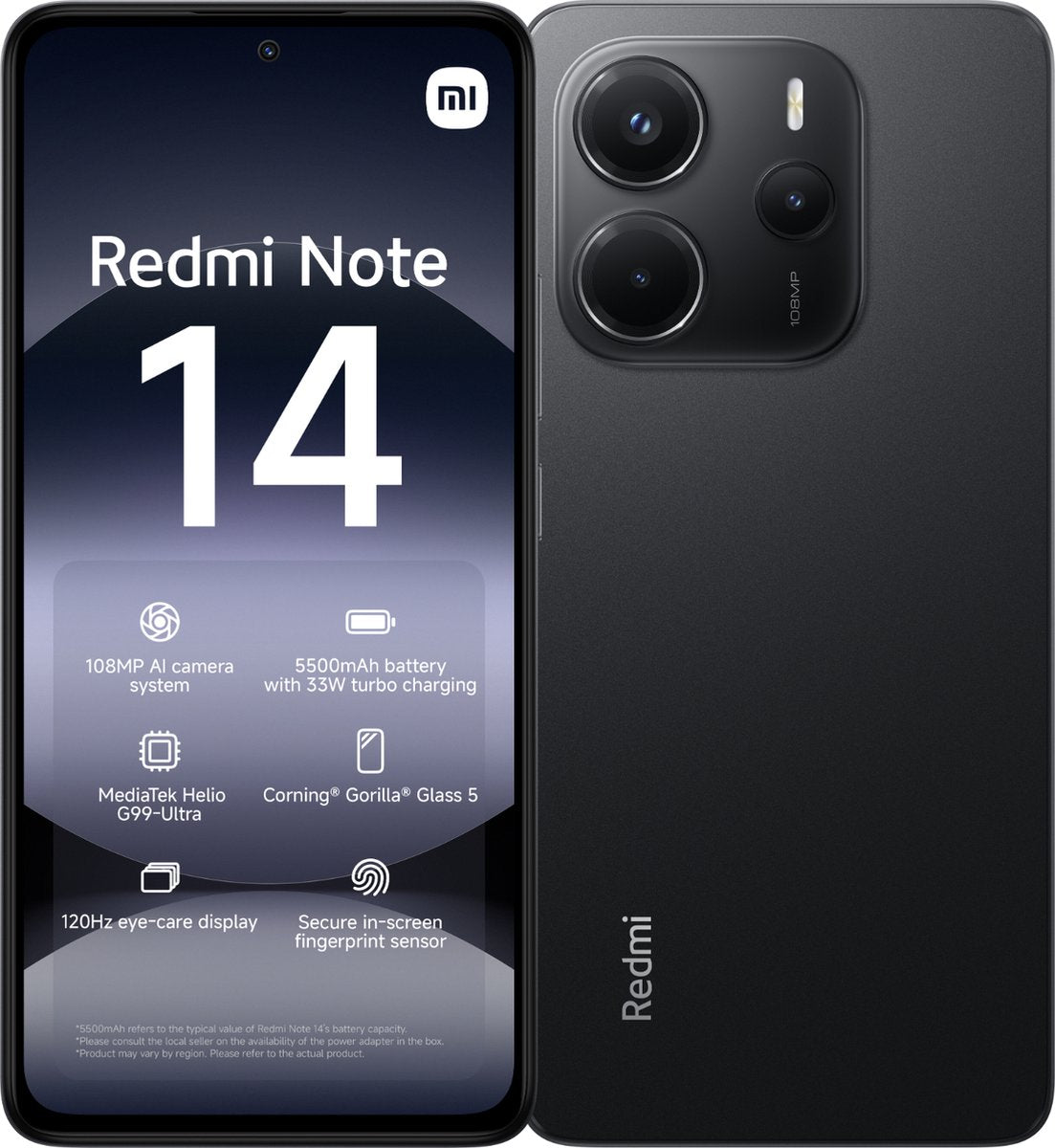 Xiaomi Redmi Note 14 - 6GB/128GB - Midnight Zwart - ION eCommerce - Redmi serie